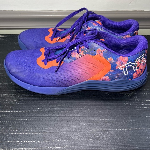TYR CXT-1 Trainer Men Shoes Men Size 14 Purple Floral Sneakers Running Athletic - Picture 1 of 8